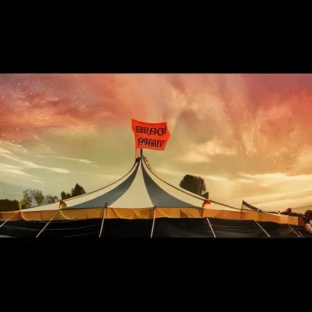 Carpa al atardecer